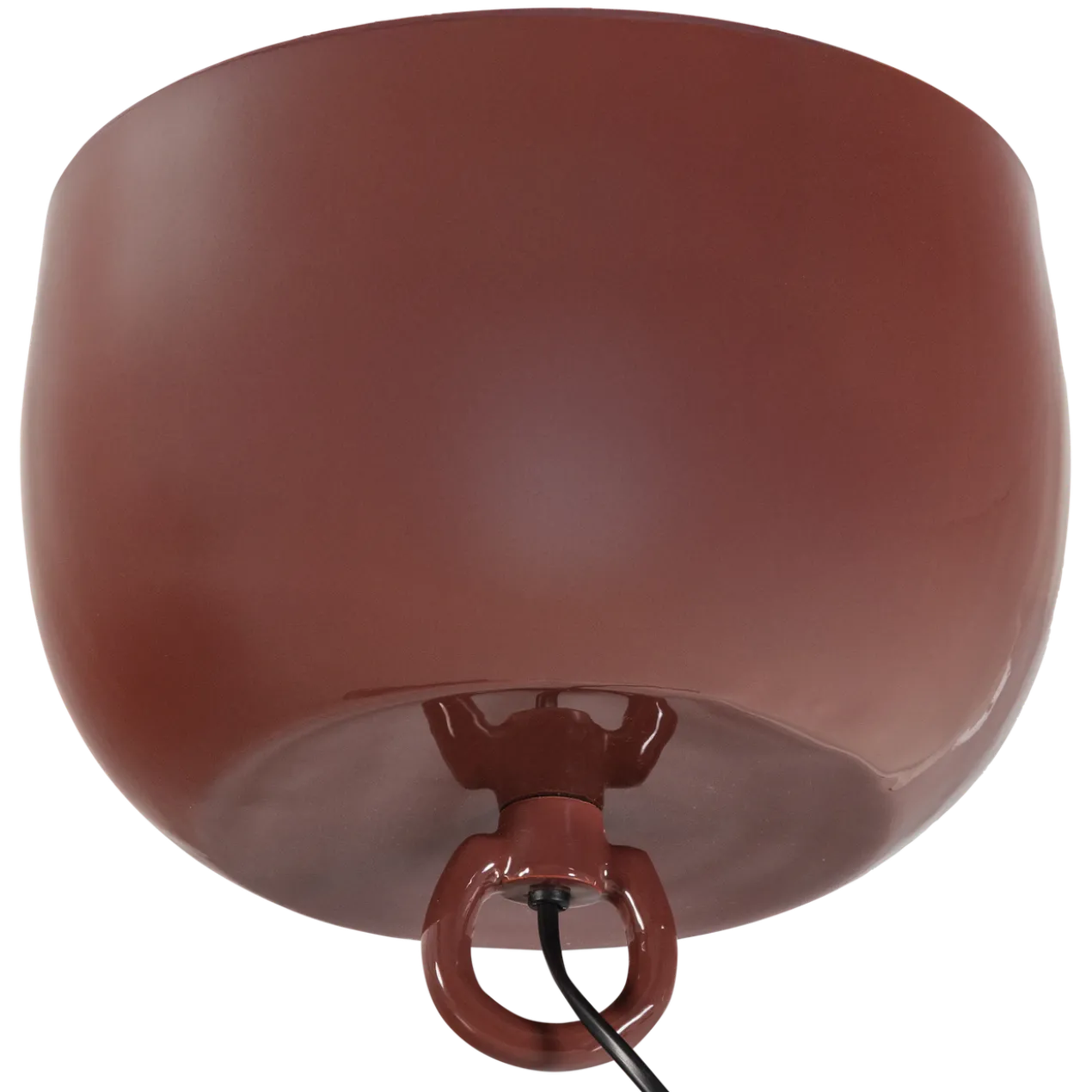 Mero tafellamp 25xo26 cm metaal hoogglans rood