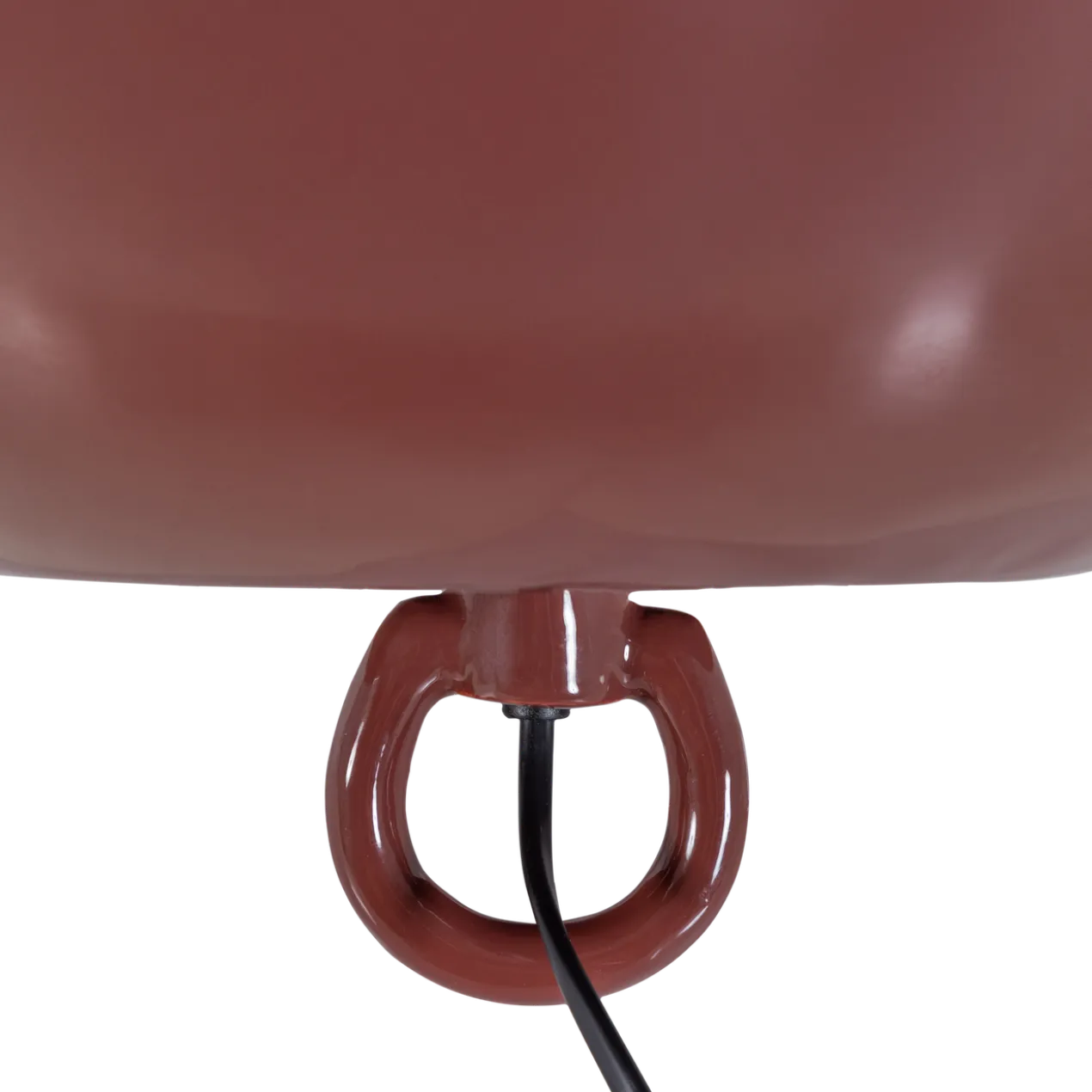 Mero tafellamp 25xo26 cm metaal hoogglans rood