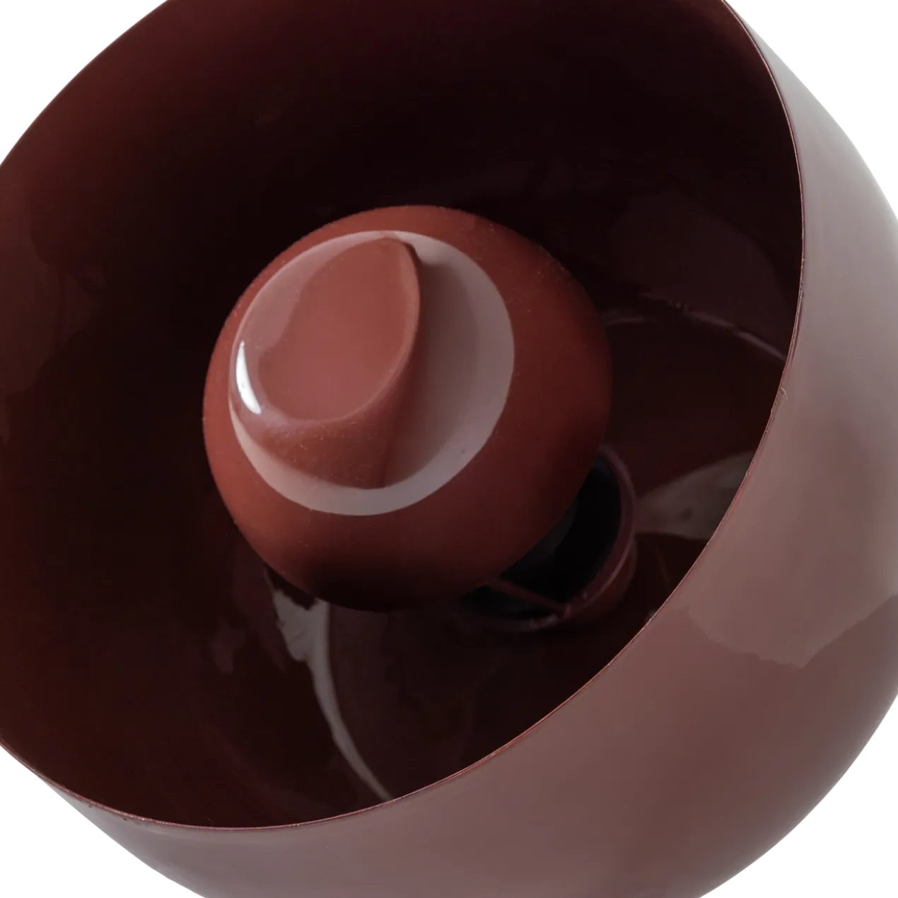 Mero tafellamp 25xo26 cm metaal hoogglans rood