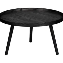 Mesa bijzettafel l 34xo60 cm hout zwart [fsc]