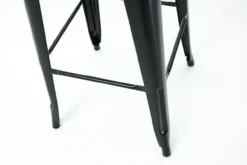 Metalen barkruk Café (zithoogte 65 cm) Zwart
