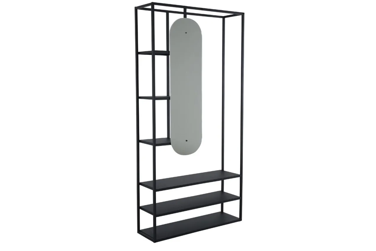 Metalen kledingrek Jonny - 100 x 200 cm Zwart