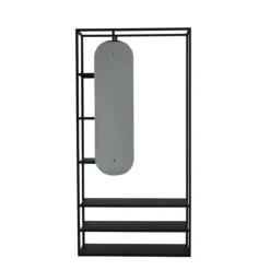 Metalen kledingrek Jonny - 100 x 200 cm Zwart
