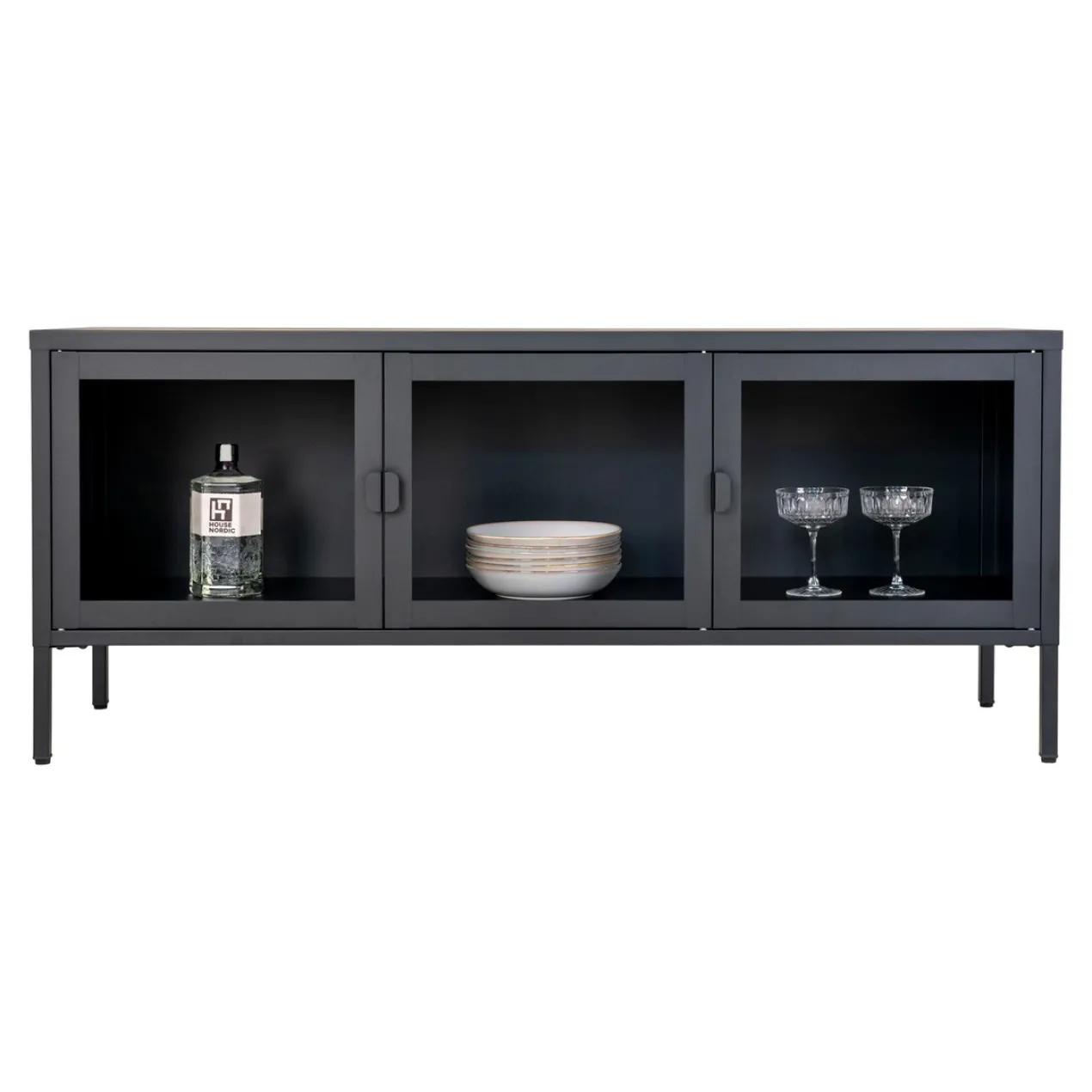 Metalen tv meubel Ellis Ellis metalen tv meubel zwart - 130 x 40 cm