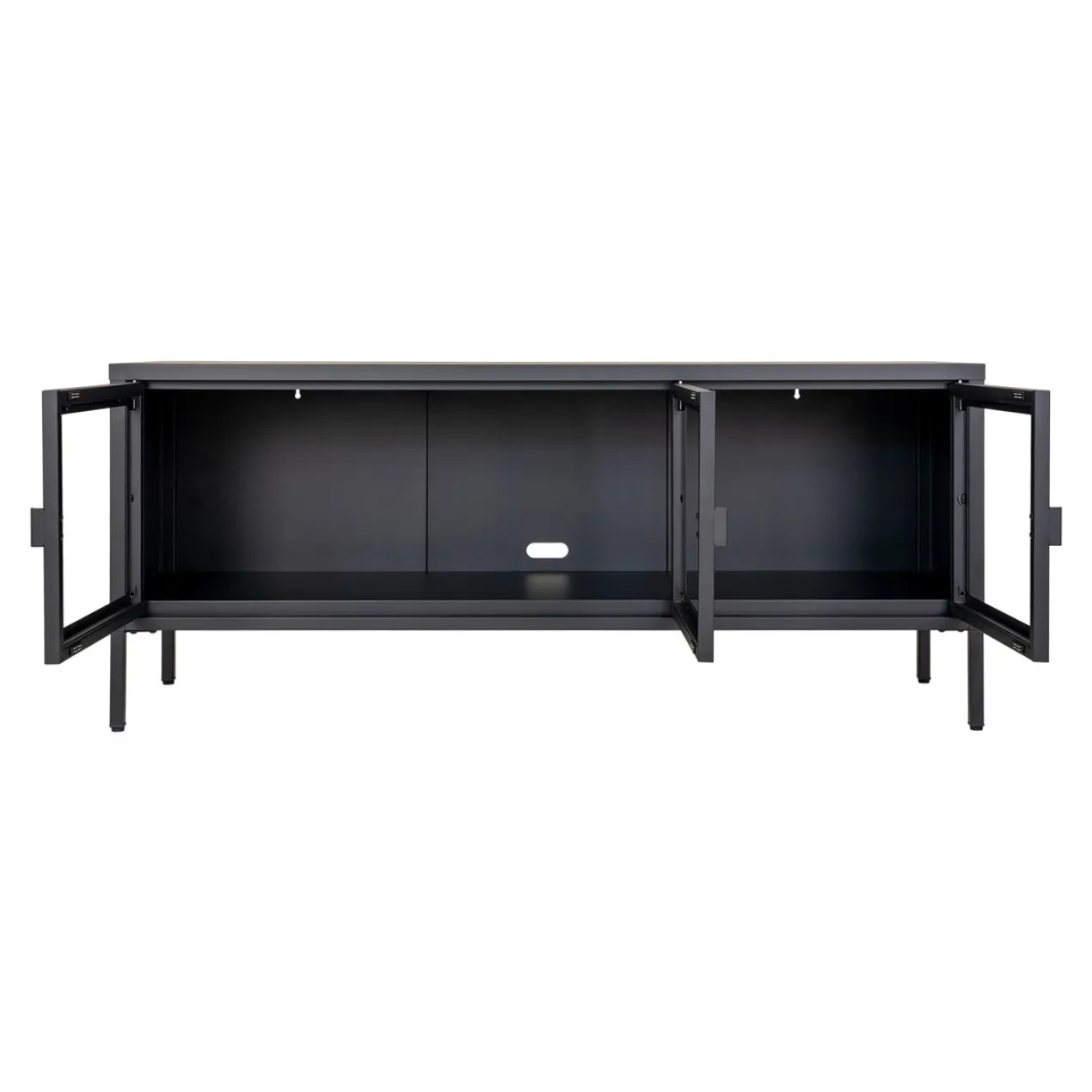 Metalen tv meubel Ellis Ellis metalen tv meubel zwart - 130 x 40 cm