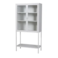Metalen vitrinekast Claes Wit