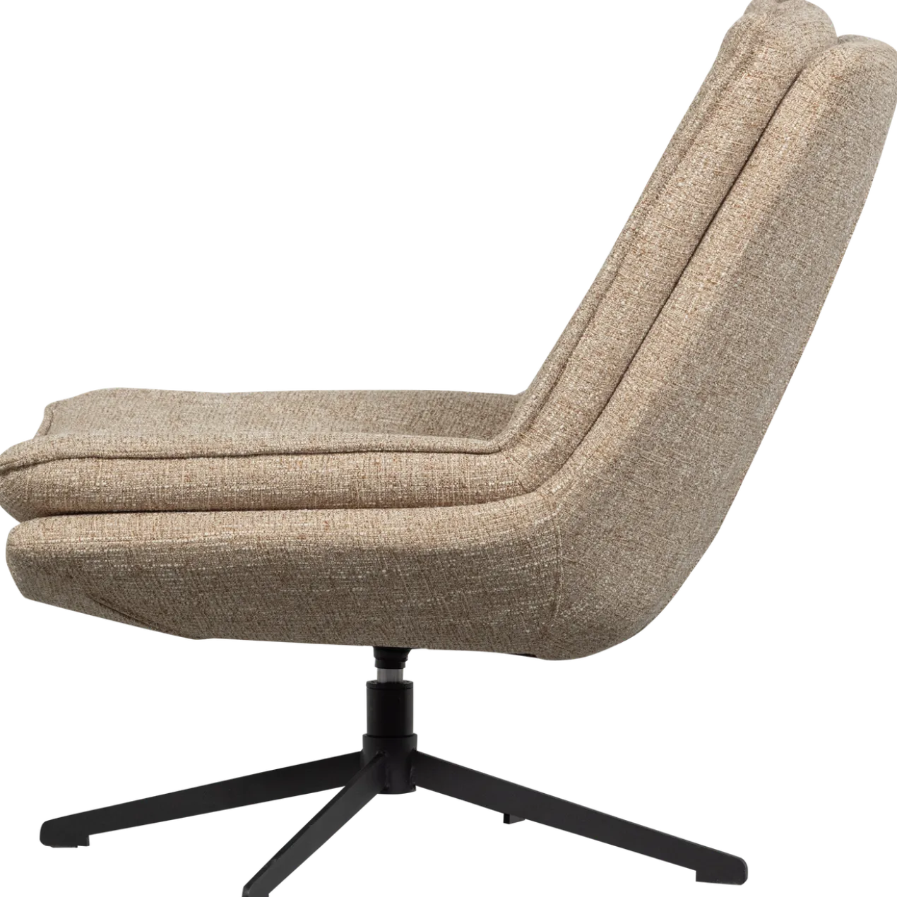 Milaro draaifauteuil naturel melange