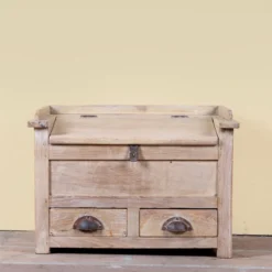Mivaan - Vintage Teakhouten Box van Oud Hout