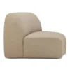 Modulaire bank Bulky 45° hoekelement almond