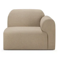 Modulaire bank Bulky L-arm almond