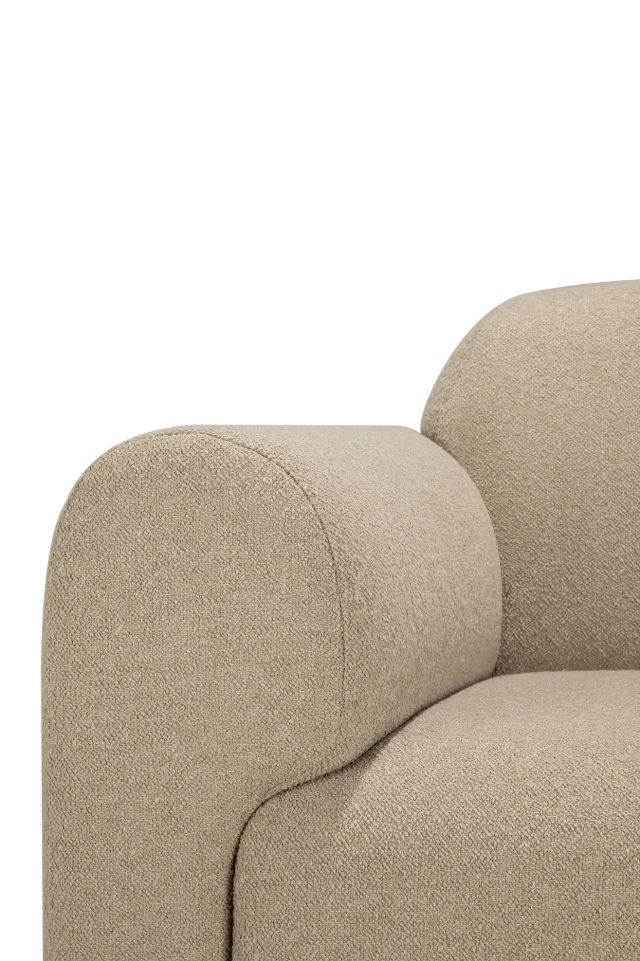 Modulaire bank Bulky R-arm almond