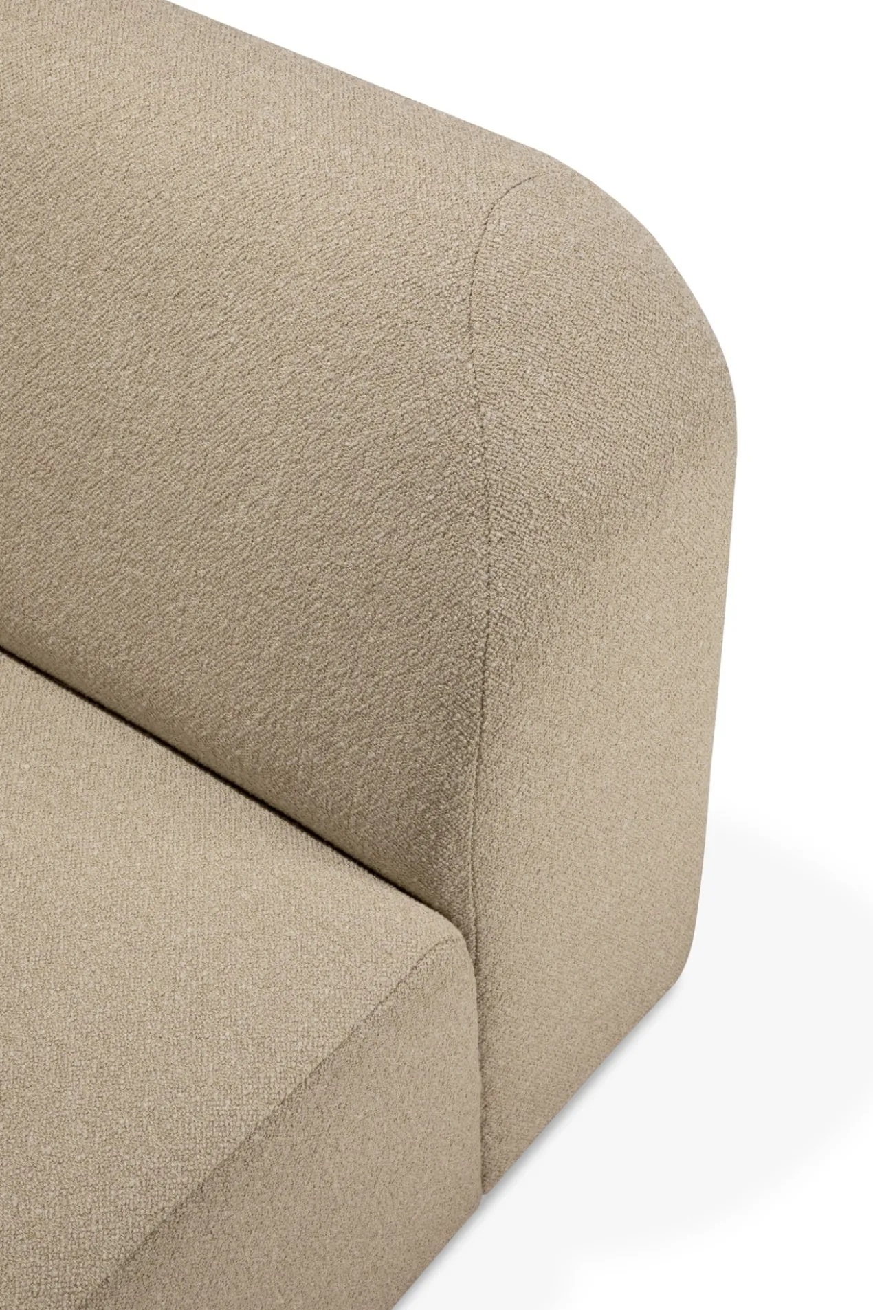 Modulaire bank Bulky 1 seat almond