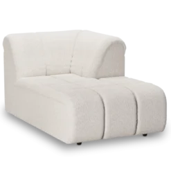 Modulaire bank HKliving Wave Boucle - Divan right cream