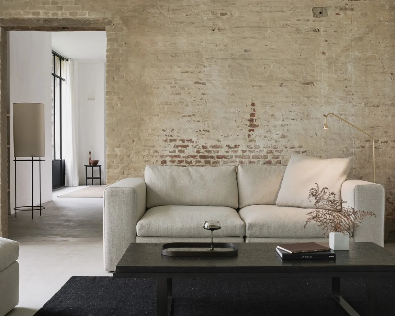 Modulaire bank Mellow - footstool - off white