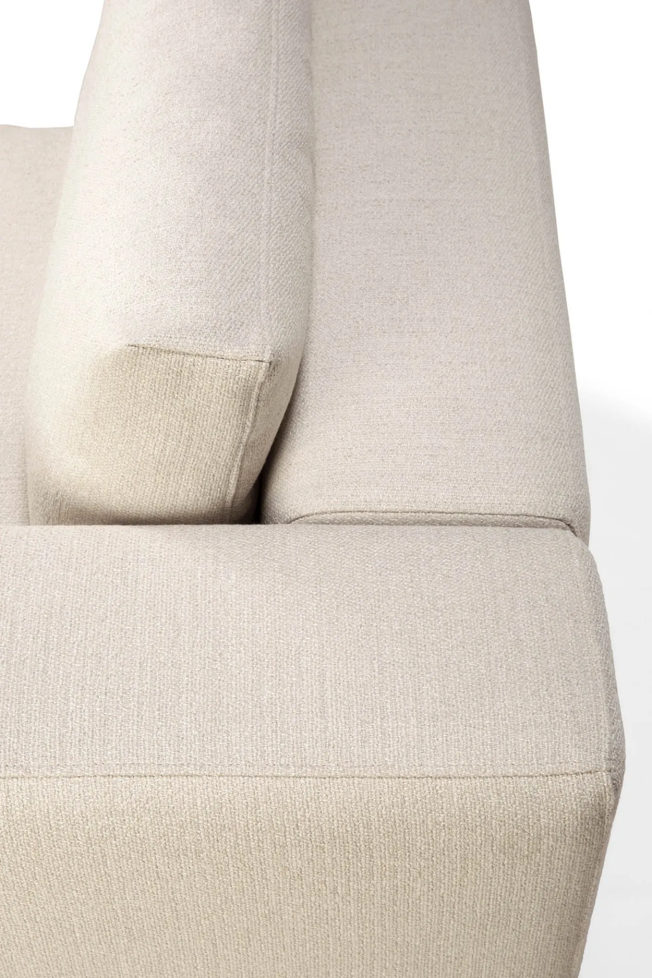 Modulaire bank Mellow - leuning links - off white