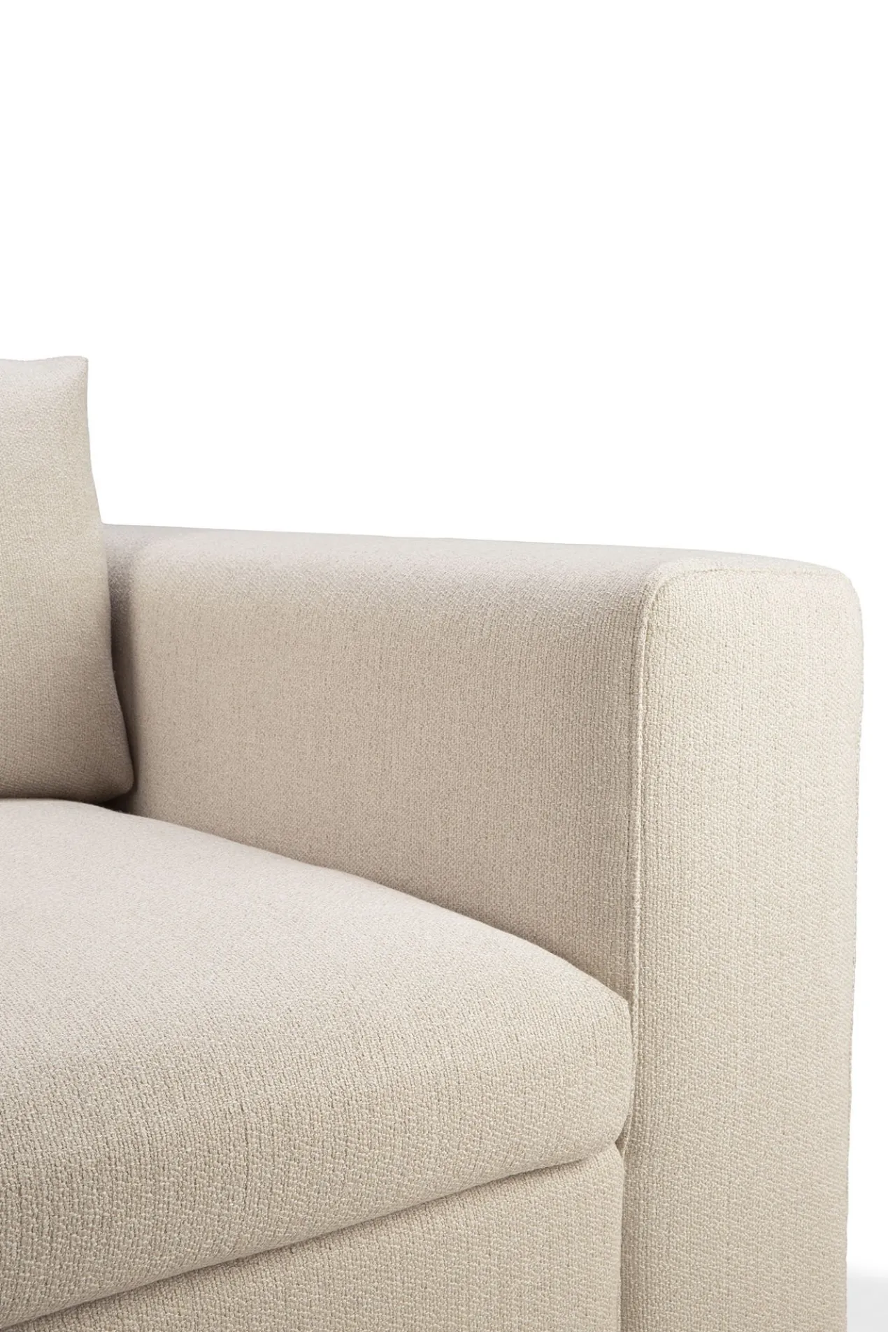 Modulaire bank Mellow - leuning links - off white