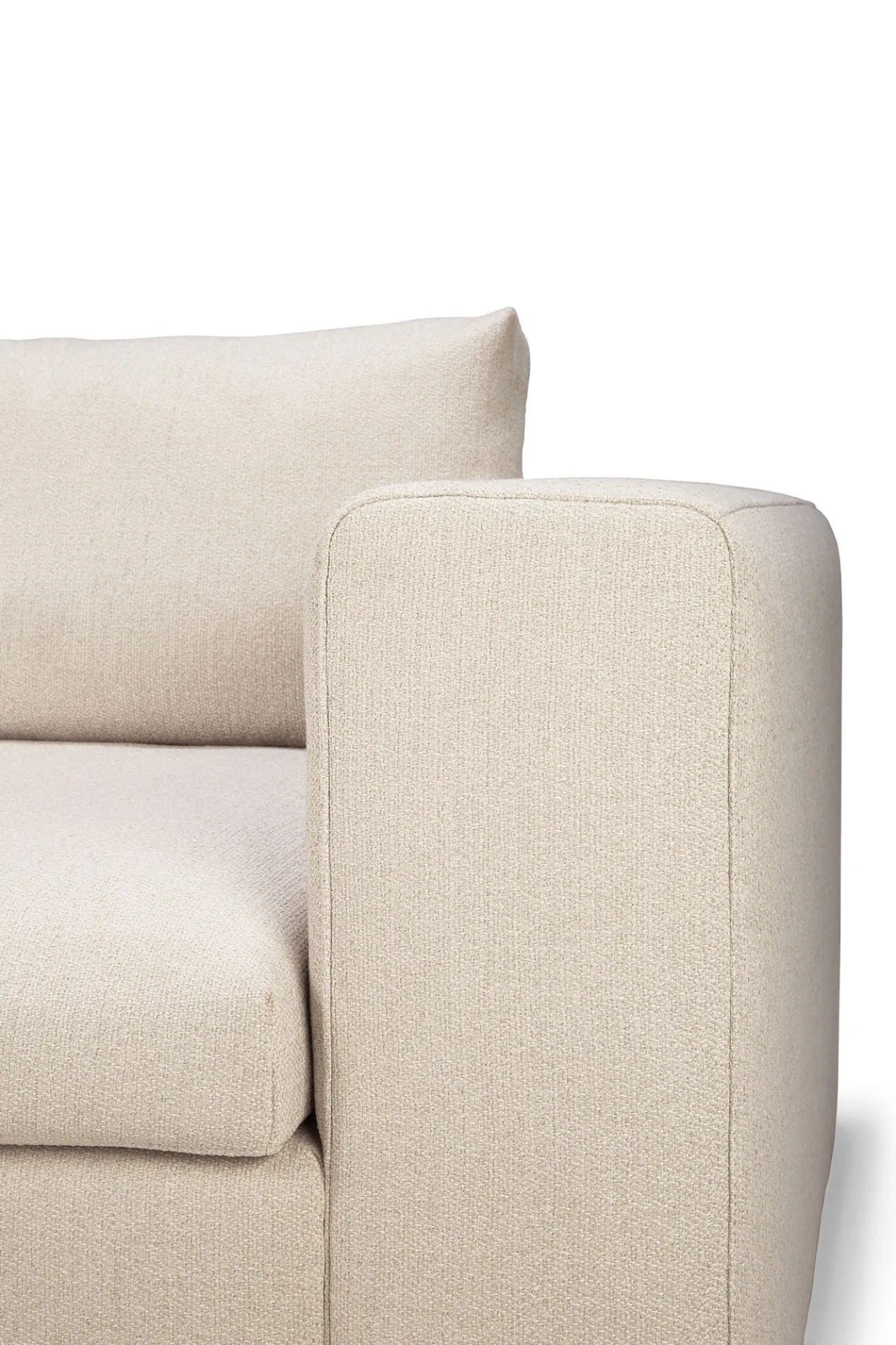 Modulaire bank Mellow - leuning links - off white