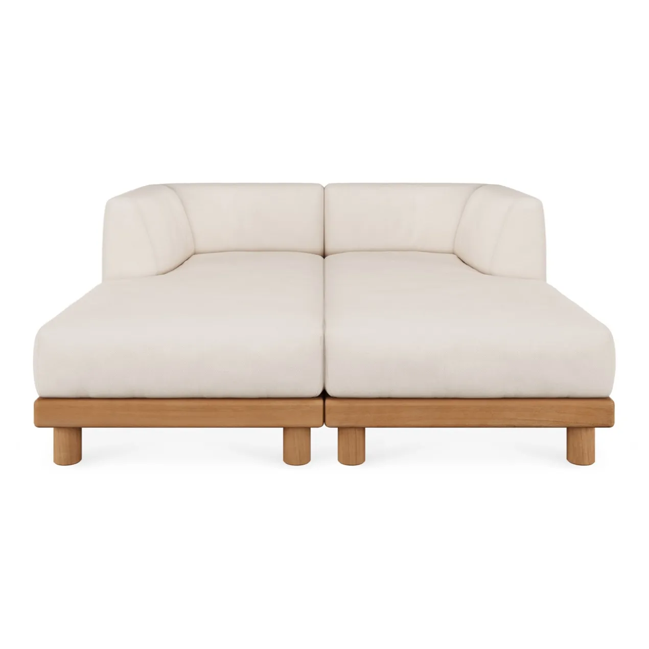 Modulaire bank Monocle outdoor wit set 2x lounge