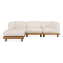 Modulaire bank Monocle outdoor wit set 3 zits lounge L