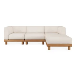 Modulaire bank Monocle outdoor wit set 3 zits lounge R