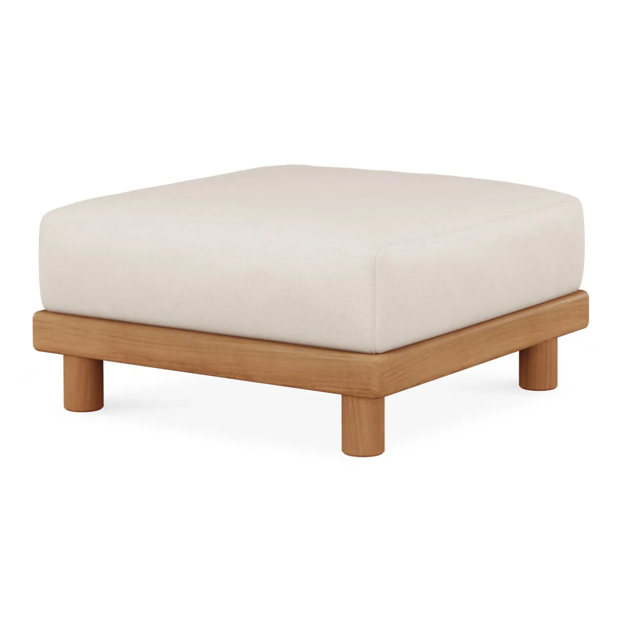Modulaire bank Monocle outdoor wit hocker