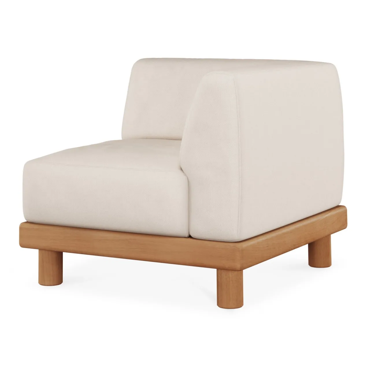 Modulaire bank Monocle outdoor wit hoek R arm