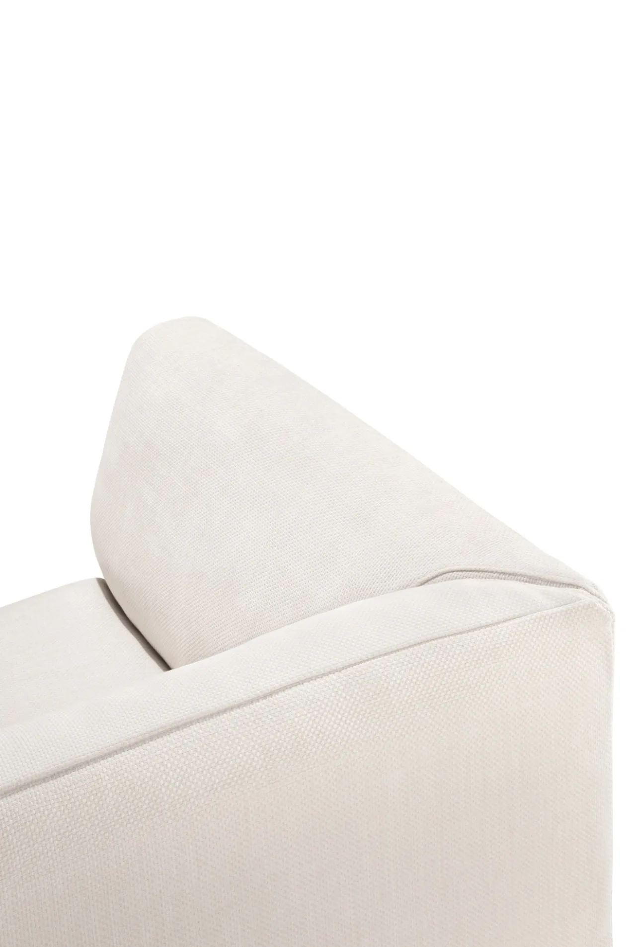 Modulaire bank Monocle outdoor wit loungbed L arm
