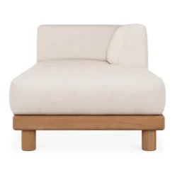 Modulaire bank Monocle outdoor wit loungbed L arm