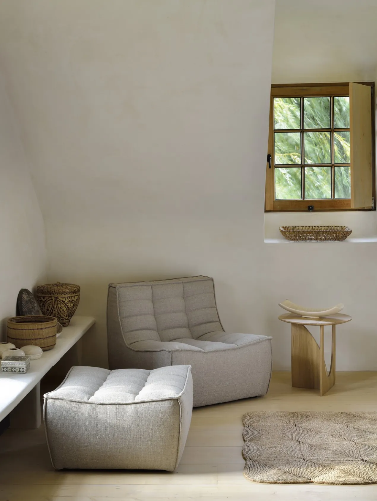 Modulaire bank N701 - beige - footstool