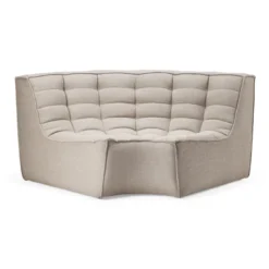 Modulaire bank N701 - beige - 90° round corner