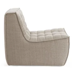 Modulaire bank N701 beige set 1 + 2 seat 90° rechte hoek
