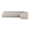 Modulaire bank N701 beige set 1 seat, 3 seat, 90° recht hoek