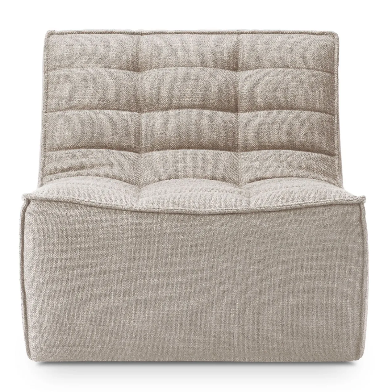 Modulaire bank N701 beige set 1 seat, 3 seat, 90° recht hoek