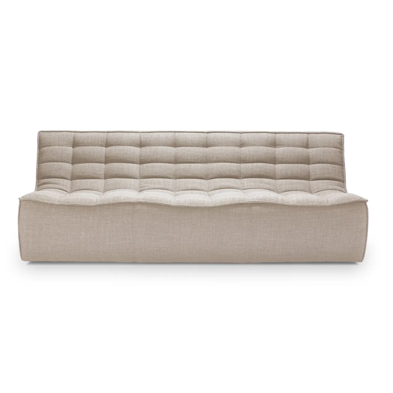 Modulaire bank N701 beige set 1 seat, 3 seat, 90° recht hoek