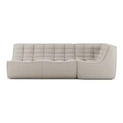 Modulaire bank N701 beige set 2 seat 90° rechte hoek