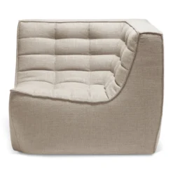 Modulaire bank N701 beige set 2 seat 90° rechte hoek