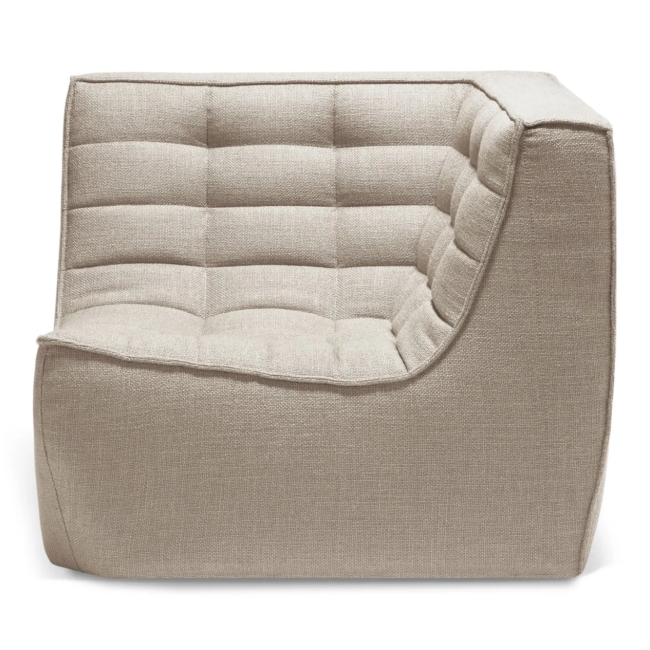 Modulaire bank N701 beige set 2 seat 90° rechte hoek
