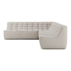 Modulaire bank N701 beige set 2x2 seat 90° recht hoek