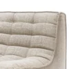 Modulaire bank N701 - beige - 90° vierkant hoekelement
