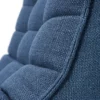 Modulaire bank N701 blue set 2 seat 90° ronde hoek