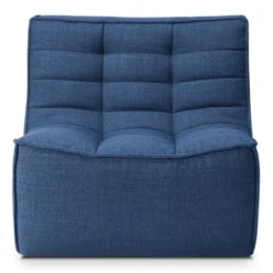 Modulaire bank N701 blue set 1 + 2 seat 90° ronde hoek