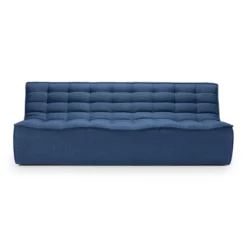 Modulaire bank N701 blue set 2 + 3 seat, 90° recht hoek