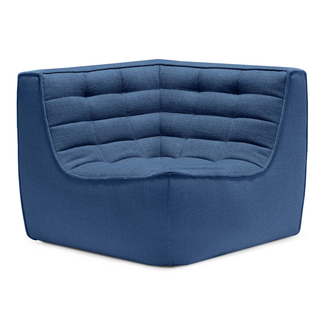 Modulaire bank N701 blue set 2 seat 90° rechte hoek
