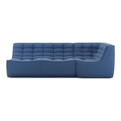 Modulaire bank N701 blue set 2 seat 90° rechte hoek