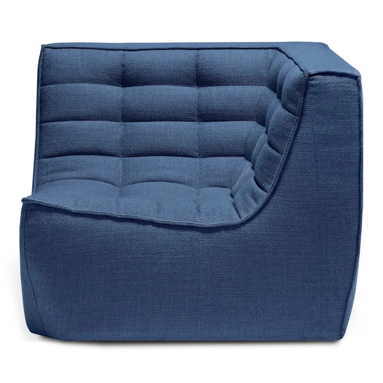 Modulaire bank N701 - blue - 90° vierkant hoekelement