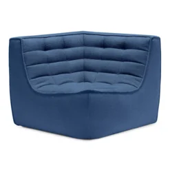 Modulaire bank N701 - blue - 90° vierkant hoekelement