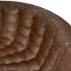 Modulaire bank N701 - chestnut - 90° rond hoekelement