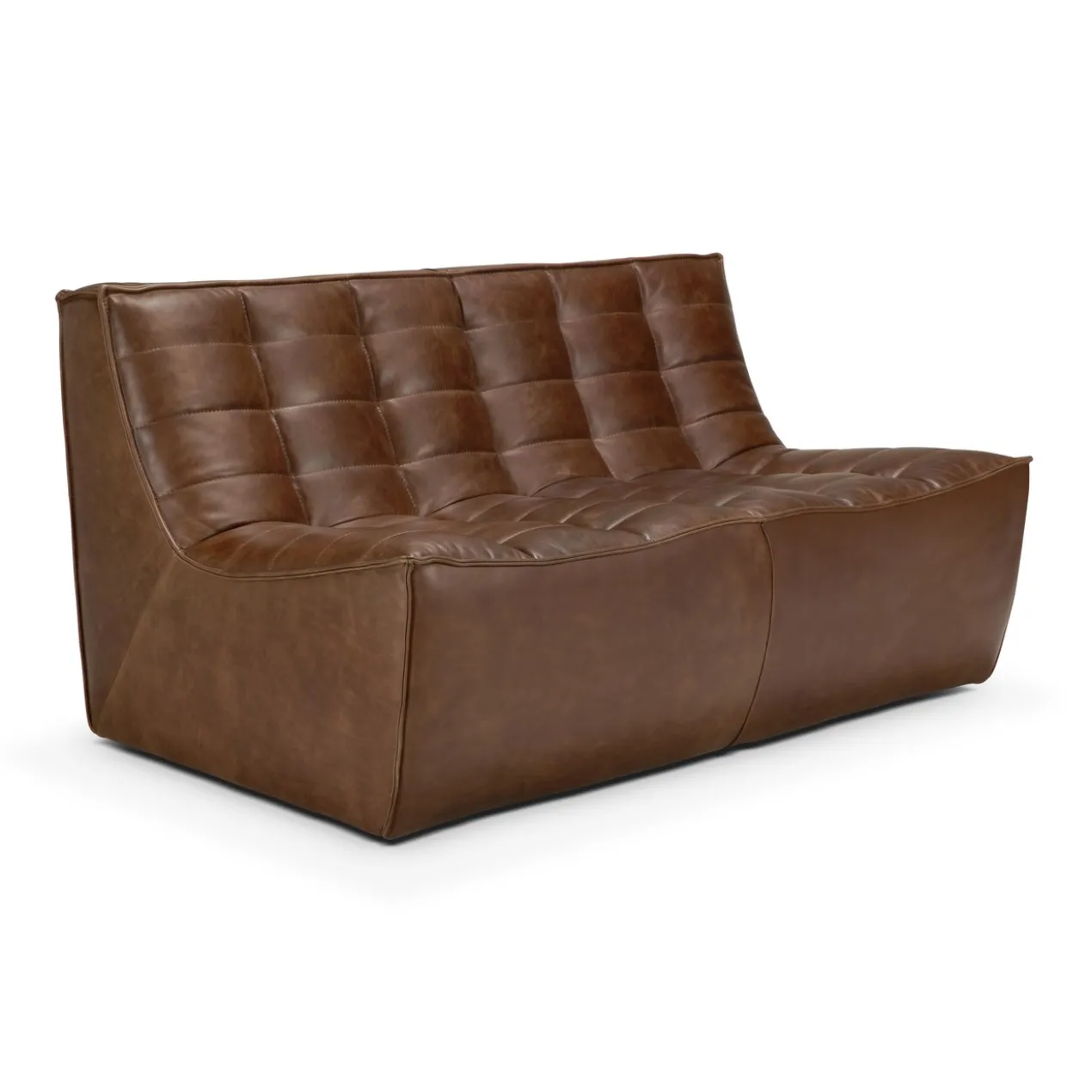 Modulaire bank N701 - chestnut - 2 seats