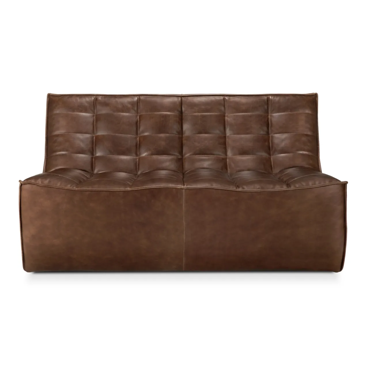 Modulaire bank N701 - chestnut - 2 seats