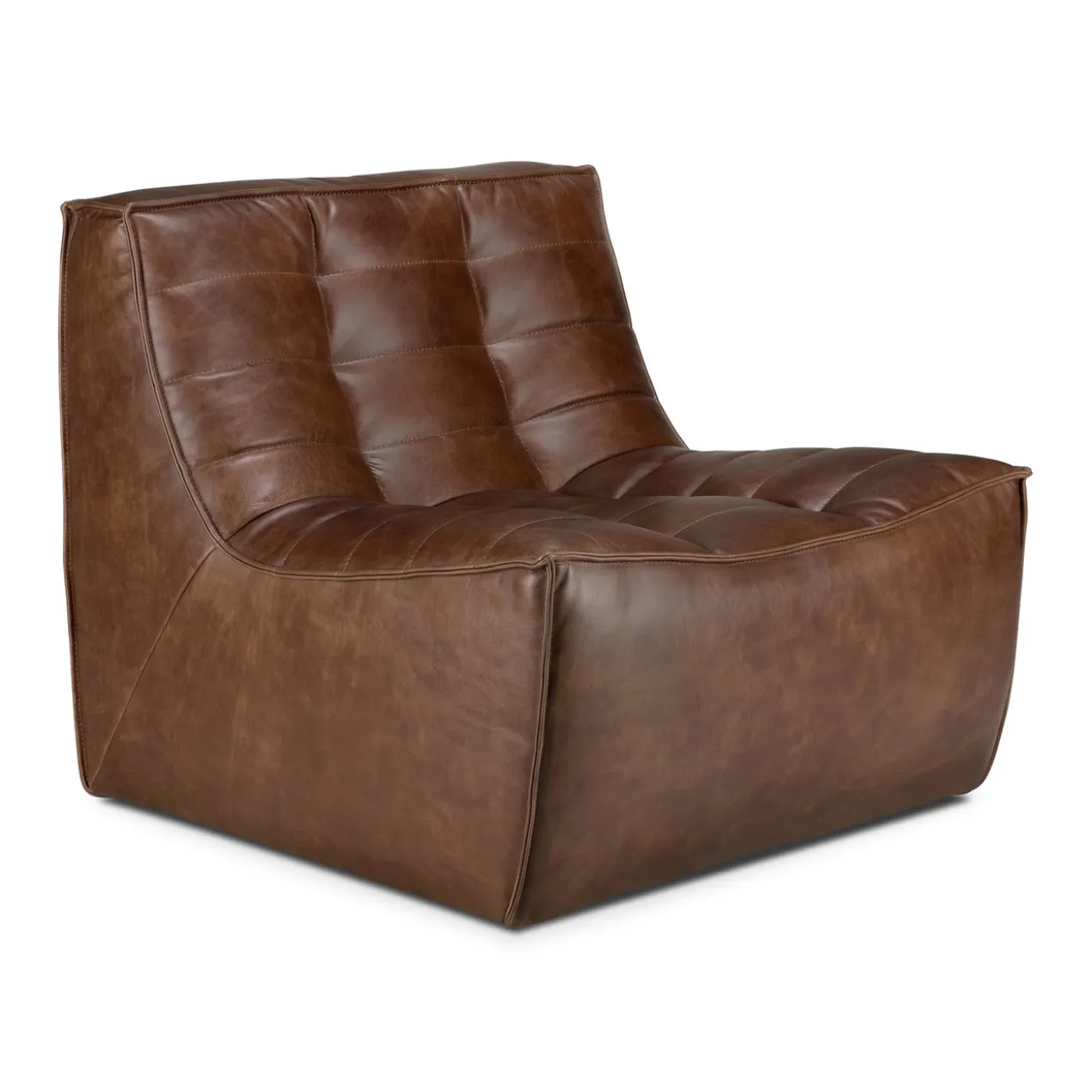 Modulaire bank N701 - chestnut - 1 seat